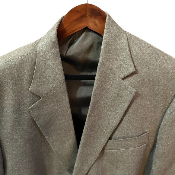 Oscar De La Renta Mens Sport Coat 42L Silk Wool Blend Blazer Suit Jacket Preppy - Picture 1 of 15